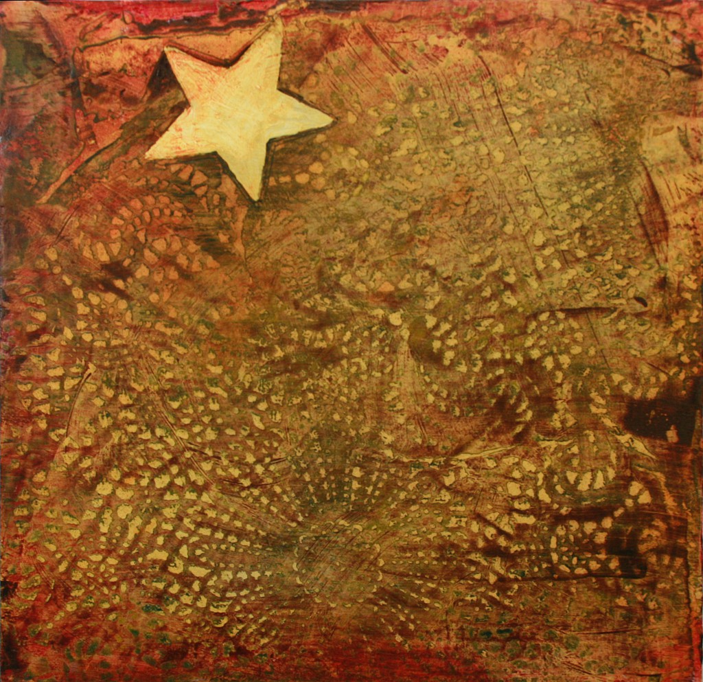 Art Star #10 mixed media on panel
14 x 14