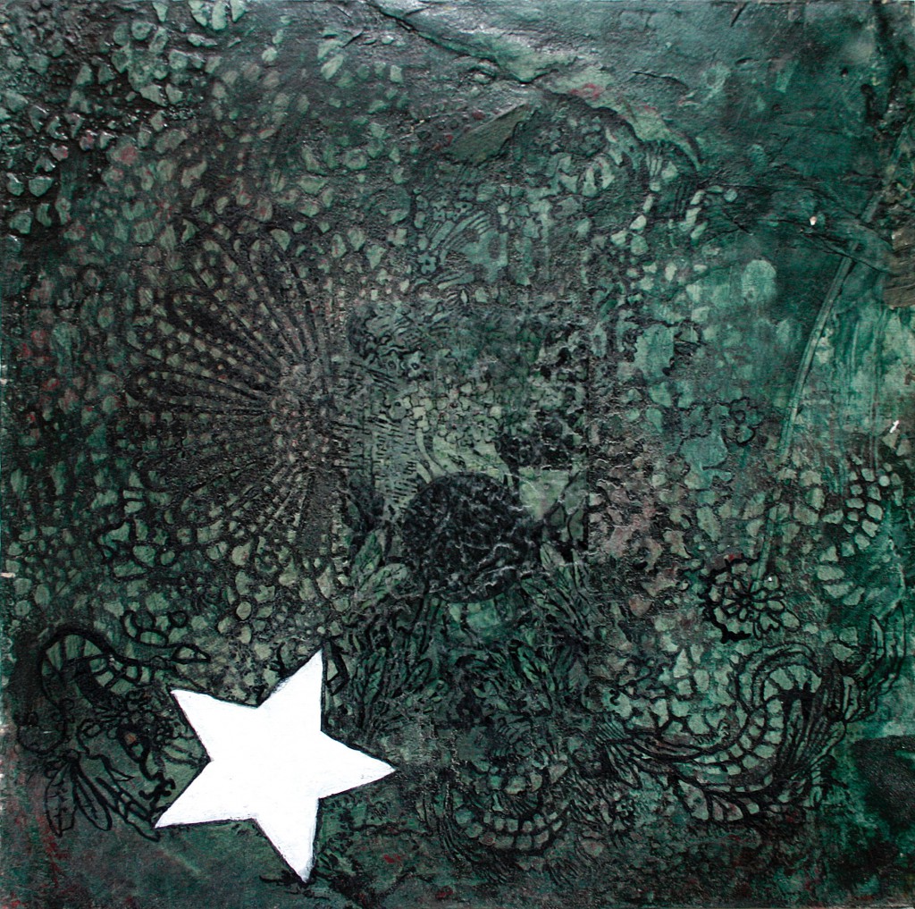 Art Star #24 mixed media on panel
14 x 14
